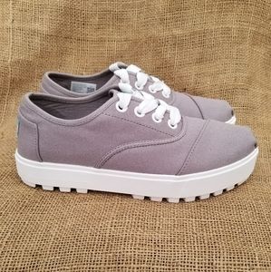 Toms Cordones Lug Textile Platform Trainers